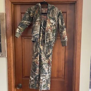 Kids Redhead Silent-Hide Camouflage Hooded Jacket and Pants Set